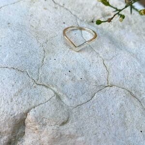 Sterling Silver Chevron Band